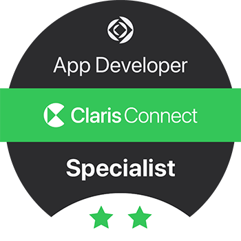 Claris Connect Specialist 的认证徽章